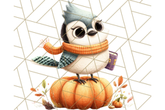 Cozy Autumn Animal Clipart, Fall Forest Critters PNG Product Image 4
