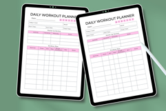 Daily Workout Planner Template | Editable Canva Fitness Product Image 4