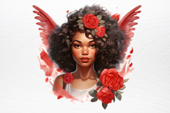 Christmas Angel Sublimation Clipart PNG Product Image 4