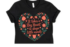 It takes a Big Heart to shape little minds svg | Shirt Svg Product Image 3