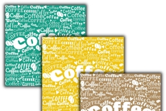 coffee digital papers, Coffee pattern, Coffee background Product Image 3