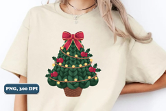 Crochet Yarn Christmas Tree PNG, Christmas tree PNG Product Image 3