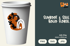 Sunroot &amp; Sage Boho Floral Monogram Product Image 1