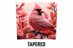 3D Cardinal Bird Tumbler Sublimation Wrap | 3D Tumbler Wrap Product Image 3