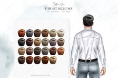 Male Hairstyles Clipart, Hair for Men Dolls Clip Art Product Image 3