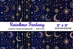 Rainbow Fantasy Background JPG Product Image 1