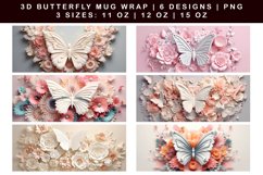 3d Butterfly Sublimation Mug | 3d Sublimation Butterfly Product Image 2