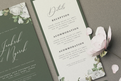 beautiful wedding card invitation with roses flower Product Image 4