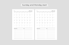 2026 A5 Dated Monthly Planner Printable PDF Product Image 5