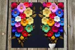 3 D Flowers | 14 Summer Skinny tumbler Sublimation designs Product Image 4