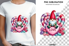 Valentine gnome png design for T-shirts Product Image 4