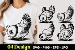 Cute Baby Chick SVG PNG Product Image 1