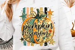 Pumpkin Season SVG PNG Floral Leopard Pumpkin Autumn Fall Product Image 1