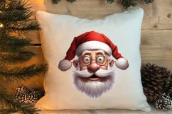 Christmas Santa Claus Peeking Clipart PNG Product Image 4