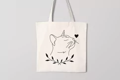 Cat svg, Cute Cat svg, Cat with Heart svg, png Product Image 4