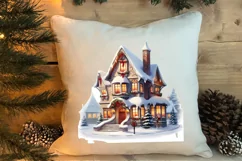Fairy Christmas House Sublimation Clipart, Fairy Christmas Product Image 4