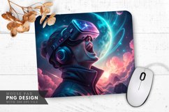 Cosmic Excitement Futuristic Adventure Mouse Pad PNG Design Product Image 1