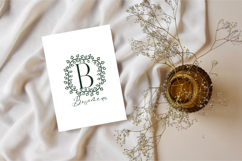 Wild Fern Monogram - Botanical Serif Monogram Font Product Image 3