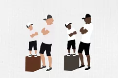 Fathers day clipart, Family clipart, Father and son, 18PNG Product Image 4