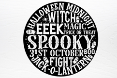 Round Halloween word art SVG Product Image 4