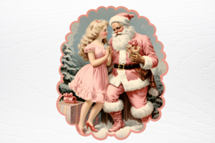 Vintage Pink Christmas Clipart Product Image 4