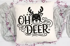 Oh Deer Svg, Christmas Reindeer Svg, Kids Christmas Svg. Product Image 5
