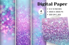 Rainbow glitter Background Wallpaper Sparkles Digital Paper Product Image 1