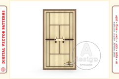 Tennis Racket Wall Mount Laser Cut File Display Holder Product Image 4