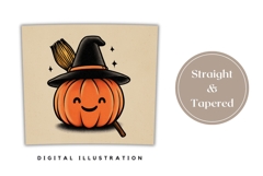 Halloween Pumpkin Tumbler, Vintage Halloween Tumbler Wrap Product Image 4