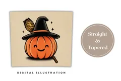 Halloween Pumpkin Tumbler, Vintage Halloween Tumbler Wrap Product Image 4