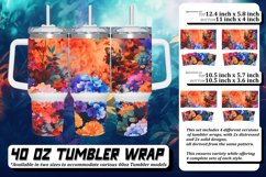 Meadow Bloom Sublimation 40oz Tumbler Product Image 1