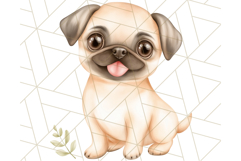 Pug Clipart PNG, Cute Dog Art, Funny Puppy Illustration Png Product Image 4