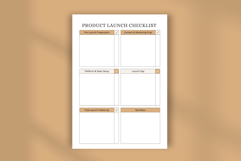 Product Launch Checklist Business Planner Template Product Image 4