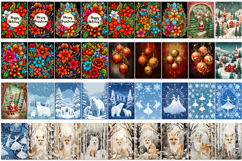 Christmas Card Bundle | Cute animals Merry Christmas card Product Image 9