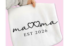 Mama Est 2026 PNG, Mother's Day PNG Design, Mama PNG Product Image 2