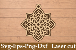 Small mandala Laser Cut Svg Design Product Image 1