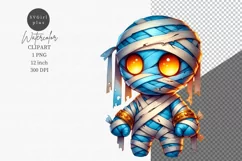 Halloween clipart, Mummy clipart, Autumn clipart Product Image 1