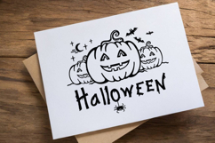 Happy Halloween Pumpkin Printable Cut file Silhouette vector Product Image 6