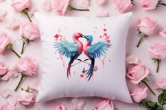 Breeds of Valentine Kissing Birds, Valentine's Day Clipart Product Image 4