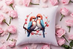 Breeds of Valentine Kissing Birds, Valentine's Day Clipart Product Image 4