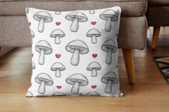 Scandinavian Mushroom Folk Seamless Pattern Product Image 4