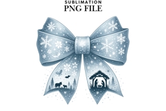 Christmas bow png design for T-shirts Product Image 1