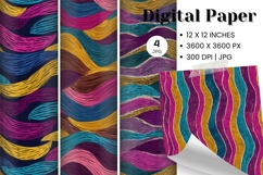 Abstract Wave Digital Paper Background Wallpaper Wallart_64 Product Image 1