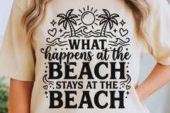 What Happens At The Beach Svg, Summer Vibes Svg, Beach Svg. Product Image 5