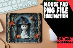 Autumn 3D Halloween Mouse Pad Design Keychain Sublimation Product Image 1