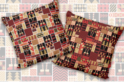 Cute Christmas Digital Paper Geometric Pattern Background Product Image 4