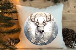 Cute Silver Christmas Watercolor Clipart, Christmas SVG Product Image 4