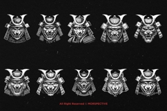 10 Bundle Dark Art Samurai Wolf Werewolf Warrior Japanese Product Image 6