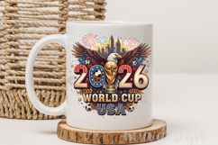 World Cup 2026 PNG USA Soccer Eagle Trophy Sublimation Product Image 3