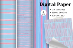 Stripe Pattern Background Gift Wrap Wallpaper Digital Paper Product Image 1